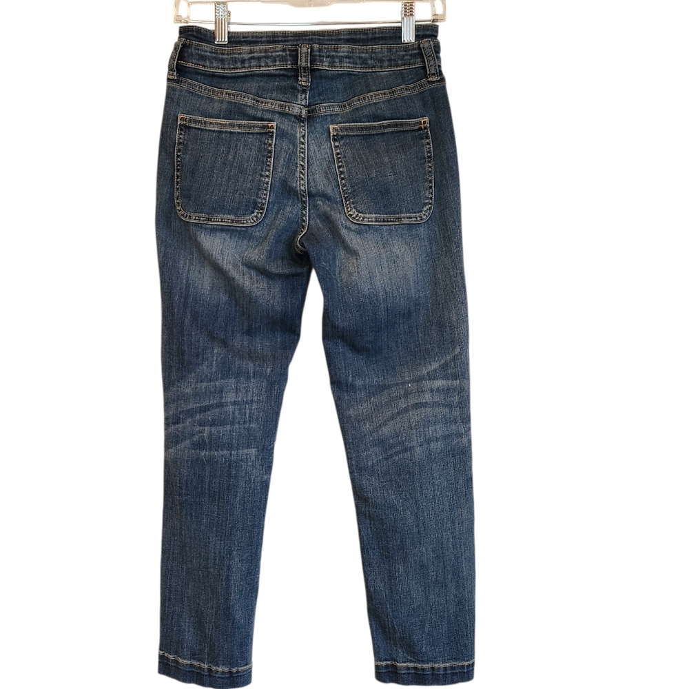 Anthropologie Pilcro And The Letterpress Button Fly High Rise Slim Jean Size 26 - Picture 3 of 14